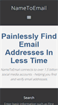 Mobile Screenshot of nametoemail.com